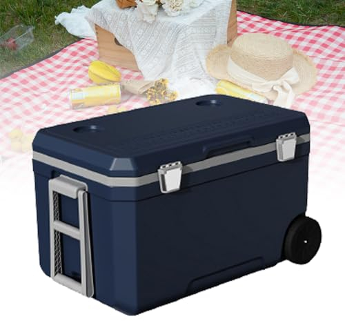 CNAOHGHN Glacière portable à roulettes, réfrigération isolée, sans électricité ni compresseur, pour voiture, camping-car, camion, van, pique-nique et barbecue, pour camping, 3076442031