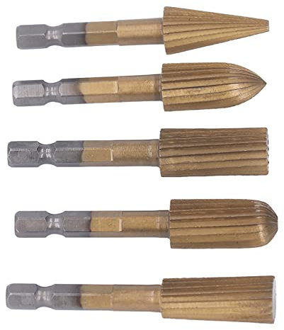 Juego de Rebabas para Limas Rotativas, Cabezales de Molienda Especiales, Limas para Grabado, Carpintería, Plástico, 5 uds.