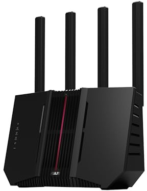 ASUS RT-BE92U Tri-band WiFi 7 Router, supports new 320MHz bandwidth & 4096-QAM, Multi-link operation (MLO), AI WAN detection, AiMesh support, subscription-free network security, and VPN features