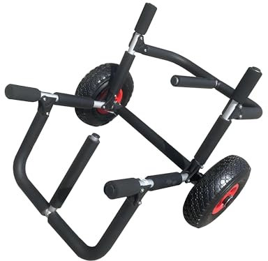 FLCPJGV Chariot de Transport pour Kayak, Bateau, Planche de Transport compacte et Pliable, Chariot de Plage pour canoë