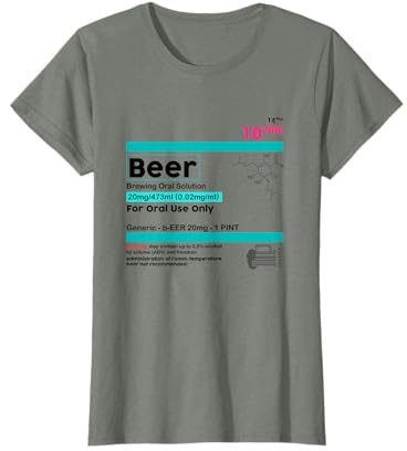 Solution orale pour le brassage de bière Funny Label Funny Beer T-Shirt