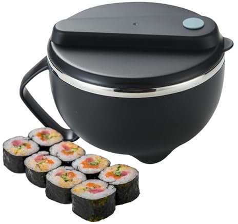 Bol à nouilles instantané, bol à nouilles ramen, bol à soupe boîte à lunch avec poignée – Cuiseur à pâtes en acier inoxydable, bol portable pour ramen, soupe, flocons d'avoine, gombo, salade, riz