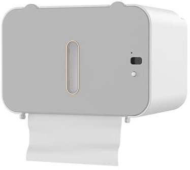 UPJAKS Secamanos Dispensador eléctrico de Toallas de Papel con Sensor, dispensador automático de Toallas de Mano sin Contacto, Montaje en Pared, Caja de Papel higiénico con Carga USB para baño Hotel