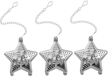 Cabilock 3pcs Stainless Steel Tea Infuser Balls for Loose Leaf Tea Brewing with Fine Mesh Filter and Chain Hook Suitable for Kitchen Accessories