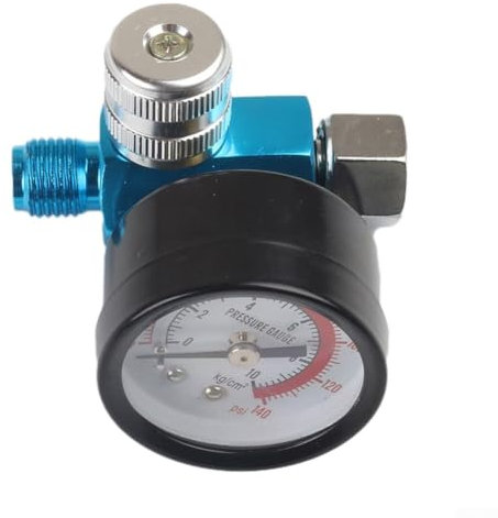 HpLive Air Regulator with Pressure Gauge, Oil Water Separator Filter for Air Tools, Airbrush Accessories, 1/4 Inch Connection, Compressor Accessories (D)