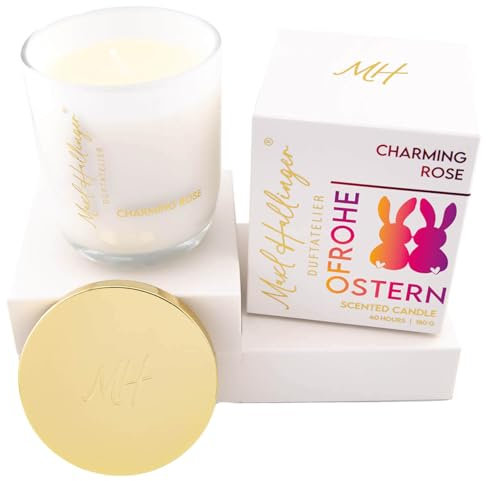 Hallingers Genuss Manufaktur Ostern Duftkerze aus Sojawachs bis 40h Maxl Hallinger, scented candle, Duftkerzen im Glas