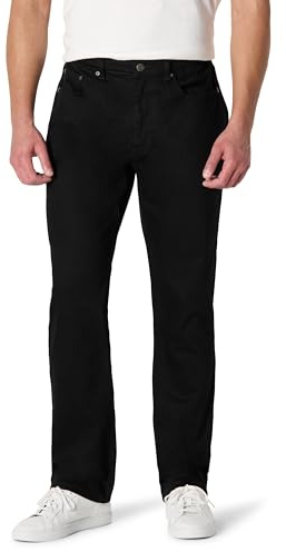 Amazon Essentials Jeans Leggermente Elasticizzati vestibilità Dritta Uomo, Nero, Pesante, 30 x 30 L