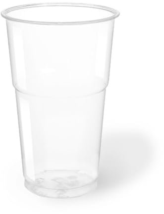 DOT Horeca Solutions - Bicchiere di Plastica Pet Trasparente 350 ml Slim – 150 pz - Bicchieri da Asporto - per Cocktail e Bevande, Perfetto per Eventi e Feste