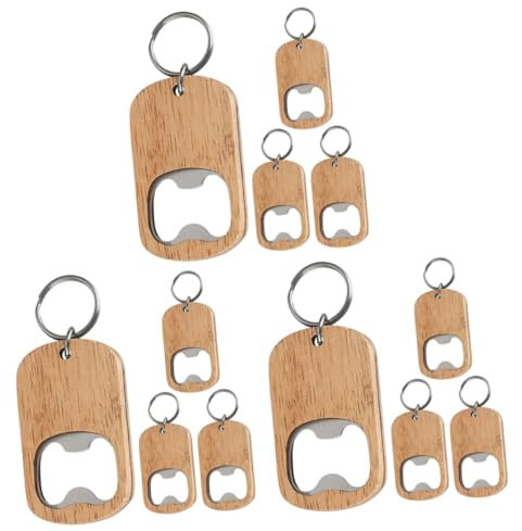 Cabilock 3 Series Abrebotellas De Madera Con Abrebotellas Manual Para Cerveza Y Vino Accesorio Práctico Para Cocina Bar Y Fiestas 4 Piezas X 3