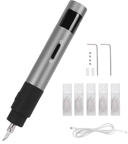 Cortador Ultrasónico 40KHz, 3 Velocidades Ajustables, Cuchilla de Aleación de Titanio para Corte de Precisión de Plexiglás, PCB, Fibra de Carbono, Cuero, Resina de Impres