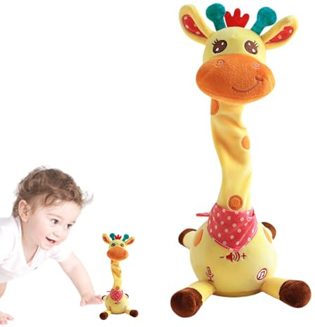 Yulokdwi Giocattolo Giraffe Che Balla, Soft Funny Light Up Twisting Dancing Toys For Kids, Talking Repeating Voice Recorder Toy,Per Bambini Intrattenimento Feste Viaggi Giochi Picnic Casa Esterno