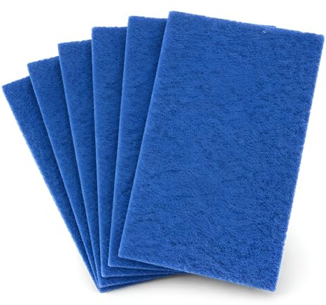 Heavy Duty Blue Scourers 10 Pack - Professional Abrasive Cleaning Pads, Durable Kitchen & Catering Scouring Pads, Bulk Pack