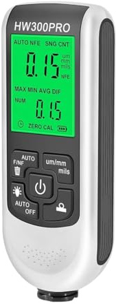 QUMOX Misuratore Spessore Vernice Digitale Auto, Spessimetro Rivestimento Portatile 0-2000µm con Spegnimento Automatico, Tester Strumento di Misura per Carrozzeria e Laboratorio