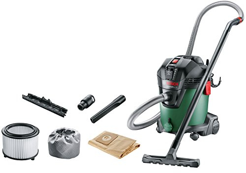 Bosch 06033D1270 AdvancedVac 20 Wet and Dry Vacuum Cleaner with Blowing Function, Green