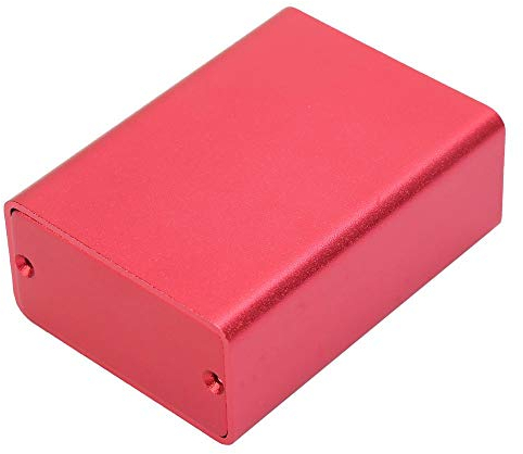 Caja de enfriamiento de aluminio DIY Proyecto electrónico Placa de circuito Caja de caja de instrumentos Rojo