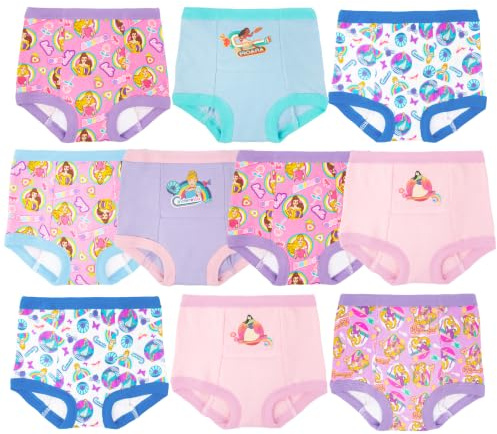 Disney Girls' Princess Potty Training Pants Multipack, PrinTraining10pk, 3T