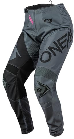 O'NEAL | Frauen Motocross-Hose | Enduro MX | Maximale Bewegungsfreiheit, Leichtes, Atmungsaktives und langlebiges Design, | Women's Pants Element Racewear | Erwachsene | Grau Pink | Größe 34