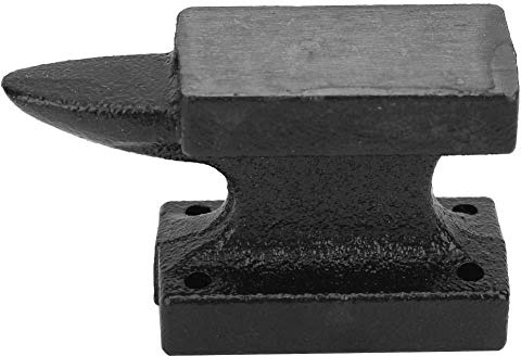 Mini Gusseisen Amboss Tragbar, Stabiler Schmiede-Amboss für Werkstatt & Hobby – Zufällige Farbe | Tropfgeschmiedetes Gusseisen für hohe Härte, polierte Arbeitsfläche, extra große Standfüße für Stabilität, vielseitig einse