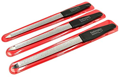 3 Profi Nagelfeilen Hohlnagelfeile Solingen Saphir Feile Maniküre Nagelfeile Metall Fein Grob Set Solinger Qualität Hohlfeile
