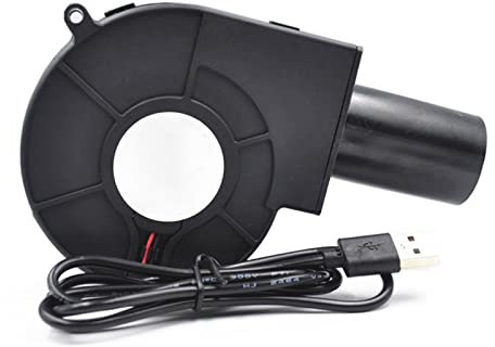 SJASD Barbecue Air Blower, Portable Electric BBQ Fan,5V USB Mini BBQ Blower,Barbecue Picnic Camping Fire Charcoal Starter Barbecue Fire Bellow Cooking Tool