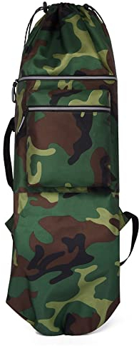 VisitRyl Skateboard-Tasche, wasserdichter Skateboard-Rucksack mit verstellbaren Schultergurten, Skateboard-Tasche für Elektro-Skateboard, ​Skate-Tragetaschen für Reisen, Unisex, 110 cm x 32 cm, grüne