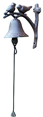 Türklingel Aus Gusseisen for Die Wand, 2 Kleine Vögel, Wandklingel for Den Garten Im Freien