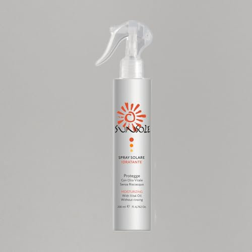SUN SOLE SPRAY SOLARE Spray protezione solare idratante 200ml SUSAN DARNELL azione ristrutturante capelli fragili, delicati o sfibrati