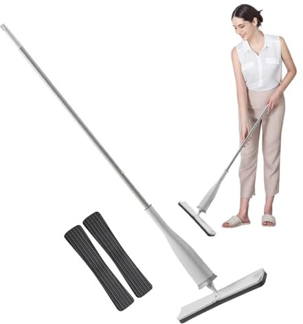 trapeador de Piso, trapeador de Esponja | Kit básico de Limpiador de trapeador en Aerosol para Pisos y Madera Dura,Fregona limpiadora de Suelos exprimible de Alta Resistencia para Limpieza de Garaje,