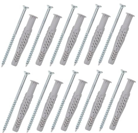 Artibetter 10sets Drywall Anchor Screws Self-drilling Wall Plugs Heavy Duty Kit Picture Anchors for Secure Fixation