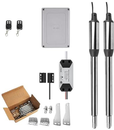 Apriporta, Controllo Wifi Attuatore Lineare Elettrico Motore 300kgs Motore Automatico Apri Cancello Battente App Opzionale for La Sicurezza Domestica/Fattoria/Garage/Affari,Forte apricancello(Tuya Ki
