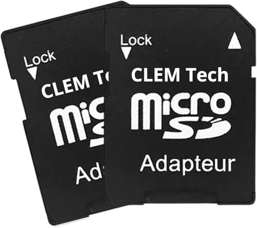 Adapter Micro SD auf SD, 2er Set, für Kamera, Laptop und PC | 2er Set Micro SD auf SD Adapter, kompatibel mit Kamera, PC, Tablet, SDHC und SDXC