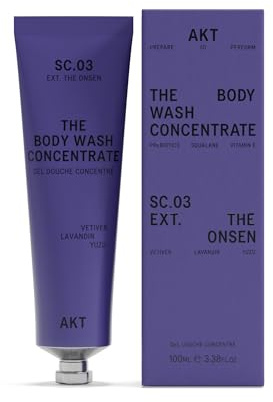 AKT The Body Wash Concentrate 3.4 Fl Oz, Natural Shower Gel with Skin-Balancing Prebiotics, Body Wash Women & Men, with Olive Squalane & Vitamin E, Sc.03 The Onsen, All Genders