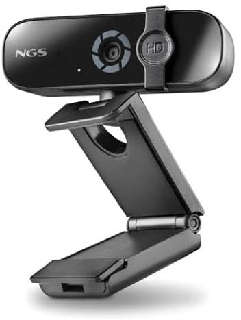 NGS XPRESSCAM 2000 - Webcam Full HD 2K (2560 x 1440), pour PC, Connexion 2.0 USB, Microphone Intégré