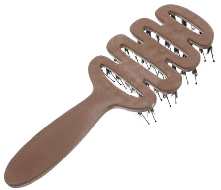 SMASOLO Spazzola Per in Plastica Pettine Per Voluminosi Setole Morbide Per Massaggio Del Capelluto Adatta Per Lunghi e Corti