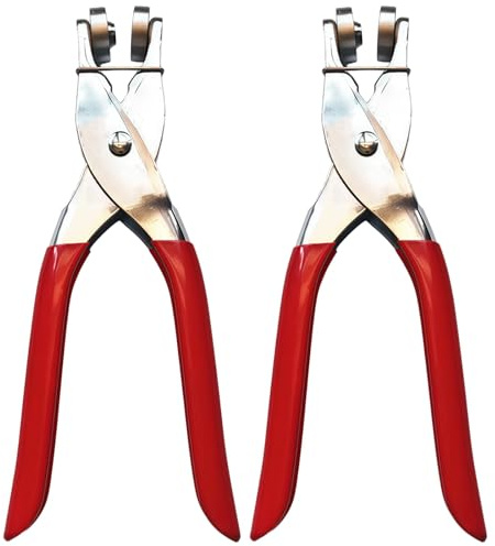 2 piezas para broches Cm/In 0.4 y Cm/In 0.6 0.2, herramienta de metal de cuatro partes, alicates de prensa de mano incluyen para una instalación rápida, remaches y botones a presión, bandas de patas