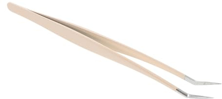 CIYODO Wimpernpinzette Edelstahl Präzise Gebogene Spitze Kompakt Leicht Für Wimpernverlängerung Doppellid Sticker Make up Tool