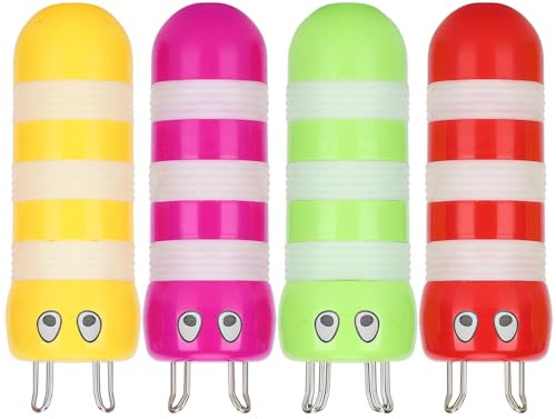 YizisEcce Knitting Spool, para la nave de cuerda de bricolaje, herramienta de devanamiento de tarjetas de ampolla 4pcs, diseño de abejas, accesorio de tejido doméstico, buoder de