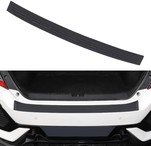 ASBHFC 90cm Boot Sill Protector for Skoda Karoq (NU7 2017-2025 2026), Anti-Scratch Rear Bumper Protector Guard, Rubber Strip for Car Boot Lip Paint Protection, Scuff Plate for Car,Black