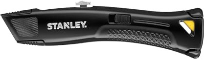 Stanley Heavy Duty Retractable Trade Knife (Black), Designed for Heavy-Duty Cutting Jobs