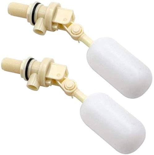 2 Pack Float Valve Stable Water Automatic Pet Water Dispenser Shut Off 1/2 Automatic Waterer Bowl Fill Feed Water Trough with Adjustable Arm Horse Cattle Sheep Pig Dog