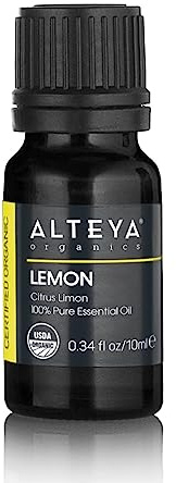 Alteya Organic Olio di limone (Citrus Limon) 10 ml - Olio essenziale di limone naturale puro certificato 100% USDA