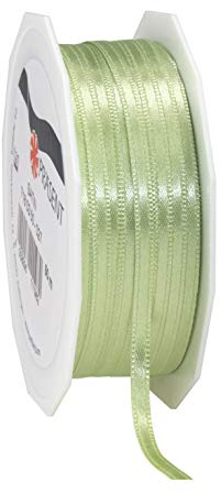 Präsent – satinband pastellgrön 3 mm bredd, 50 m längd