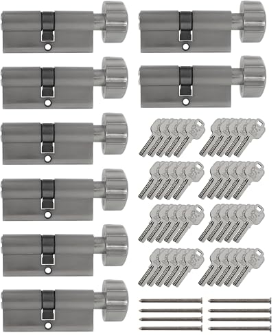 8x Knaufzylinder KD 90 mm 45/45 gleichschließend inkl. 40 Schlüssel