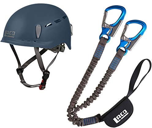 LACD Klettersteigset Pro Evo 3.0 + Helm Protector 2.0 Midnight Navy