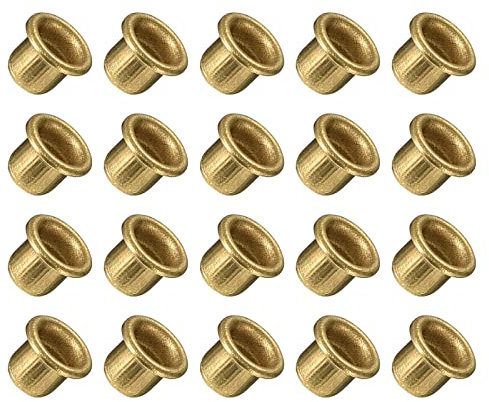 METALLIXITY Traversant Trou Rivet (5x5mm) 200Pcs, Cuivre Creux Rivet Écrous - pour PCB Planches, Cuivré