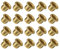 METALLIXITY Foro Passante Rivetto (5x5mm) 200pz, Rame Cavo Rivetto Dadi - per PCB Tavole, Ramato