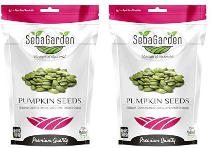 Seba Garden Pumpkin Seeds 2Kg Grade A Raw Source of Protein, High Fiber Content, Source of Iron, Non GMO