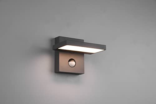 lightling Norton LED Außenwandleuchte, IP54, Breite: 15 cm, Höhe: 12 cm, Länge: 12,5 cm, schwenkbar, anthrazit, Druckguss Aluminium, SMD, max: 8W