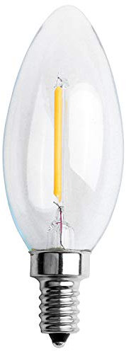 Booso Dimmbare E12 2 Watt Cob Kerze Flamme Glüh Faden Glüh Lampe Lampe 10 X 3,5 cm