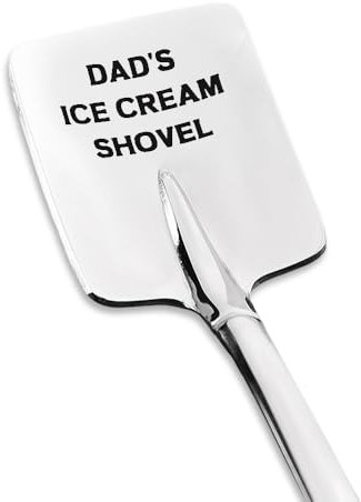 Funny Dad Gifts for Birthday Christmas from Kids Daughter Son Dad’s Ice Cream Shovel Engraved Spoon for Ice Cream Lover Fathers Day Gifts for Daddy Dad Who Wants Nothing Cool Presents for Dad